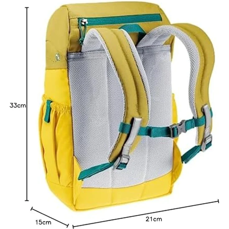 Deuter Schmusebär Kinderrucksack 33 cm, gelb, Polyester, 21 cm x 15 cm – Bild 10