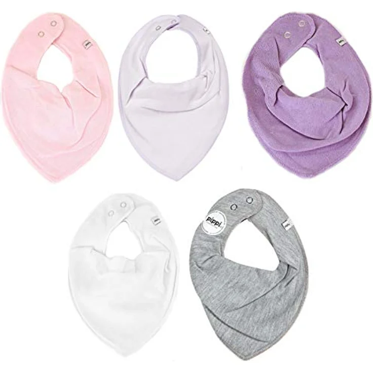 Pippi lätzchenbandana Junior Polycotton rosa Einheitsgrösse 5 Stück – Bild 2