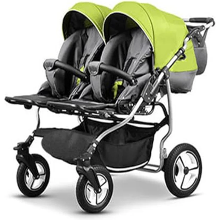 Elcar Zwillingskinderwagen 5 in 1 Twin Star, inkl. 2 Autositzen und Iso Bases, 14 Teile, variabel einstellbar, in 16 Farben erhältlich – Bild 3