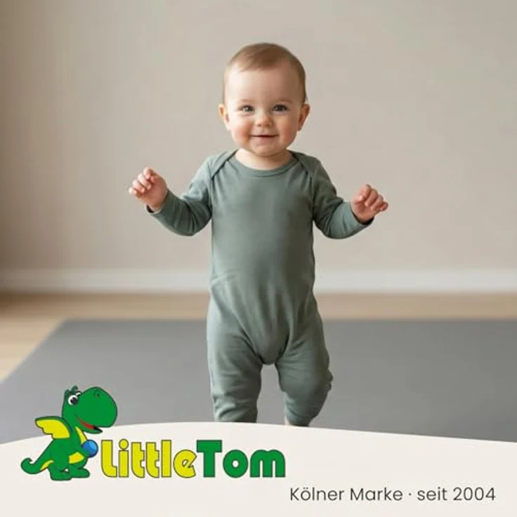 LittleTom Puzzlematte für Kinder – 18-teilig, 30x30 cm, TÜV-geprüfte Krabbelmatte in modernen Pastelltönen, beidseitig verwendbar, wasserfest und hautfreundlich – Bild 9