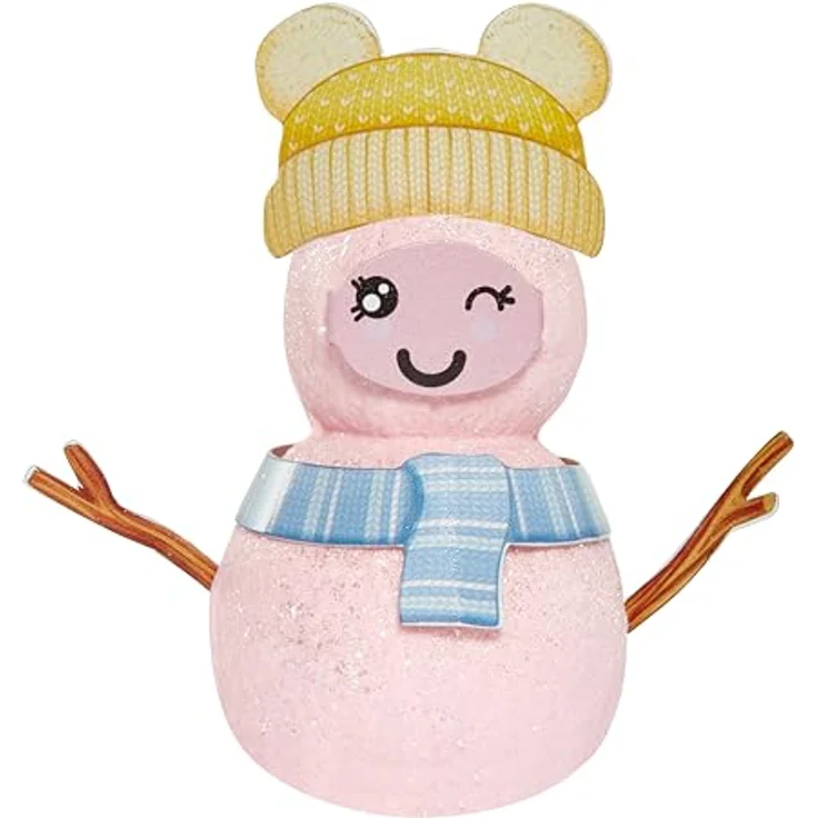 Rainbow High Anziehpuppe Winter Wonderland Doll - Bella (Pink) mit formbarem Schnee und Schneemann Bastelset – Bild 6
