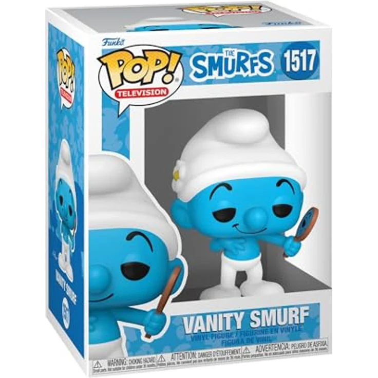Funko POP! TV: Smurfs - Vanity Smurf - Vinyl-Sammelfigur - 9,5 cm - Geschenkidee - Offizielle Handelswaren - Premium Vinyl Material - Für Kinder und Erwachsene - TV Fans - Modellfigur Für Sammler und Display – Bild 1