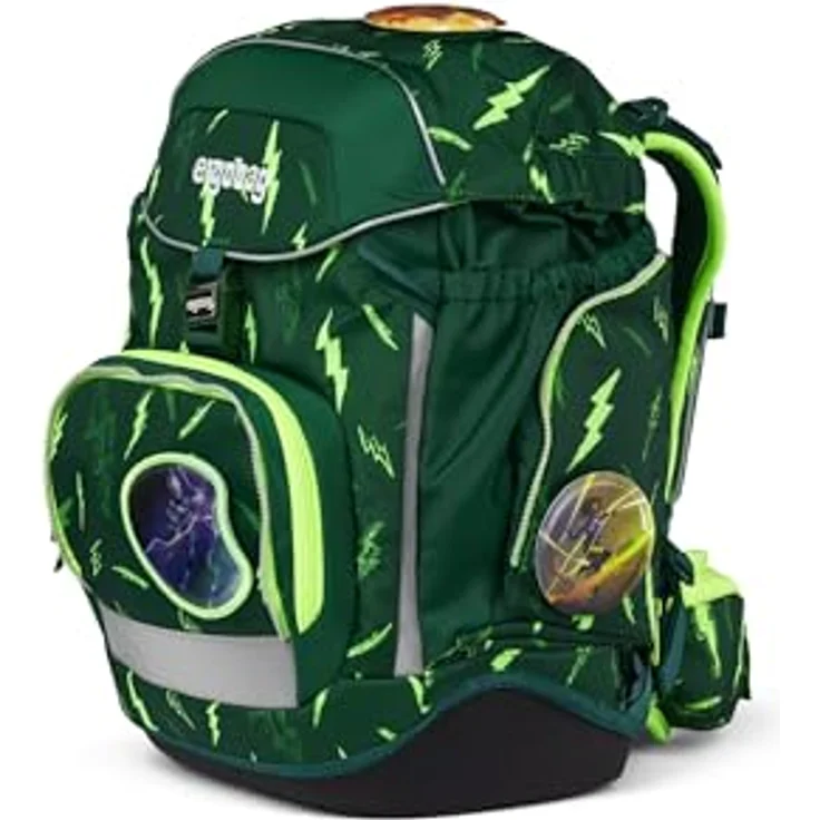 ergobag Schulrucksack Pack, ergonomischer 6tlg. Rucksack für Schulkinder 100-150 cm, recyceltes Material, inkl. Federmäppchen und Schlamperrolle – Bild 9