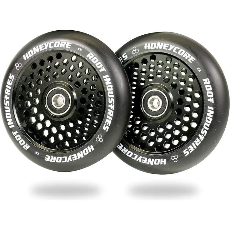Root Industries Stuntscooter Root Industries Honeycore Stunt-Scooter Rollen 110mm Schwarz, Leichte Waben Struktur, Abec 11 Kugellager – Bild 1