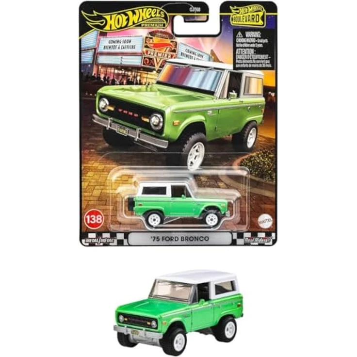 Hot Wheels 75 Ford Bronco JBL12, Spielzeug-Rennwagen im Maßstab 1:64, Druckguss Metall, Boulevard-Kollektion – Bild 1