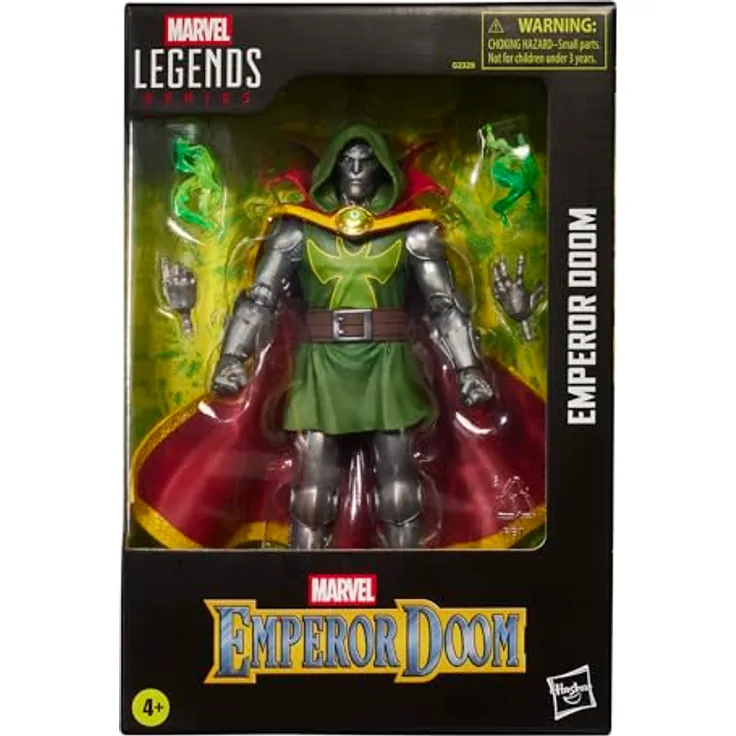 Marvel Press Marvel Legends Series Emperor Doom Action-Figur, 15 cm mit 4 Zubehörteilen und über 20 Beweglichkeitspunkten
