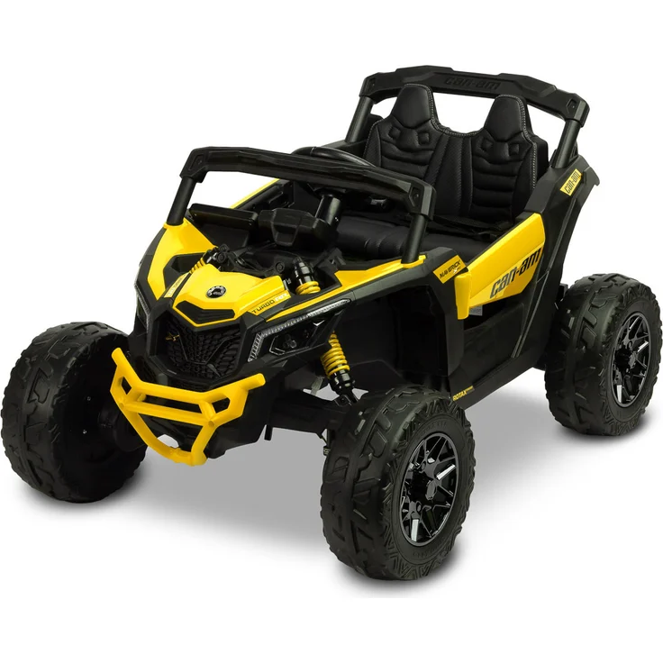 TOYZ Maverick Elektrisches ATV Buggy Ride-On 4x4 Antrieb 800W Gelb, Kinderelektroauto mit 4x4-Antriebssystem und Multimedia-Panel