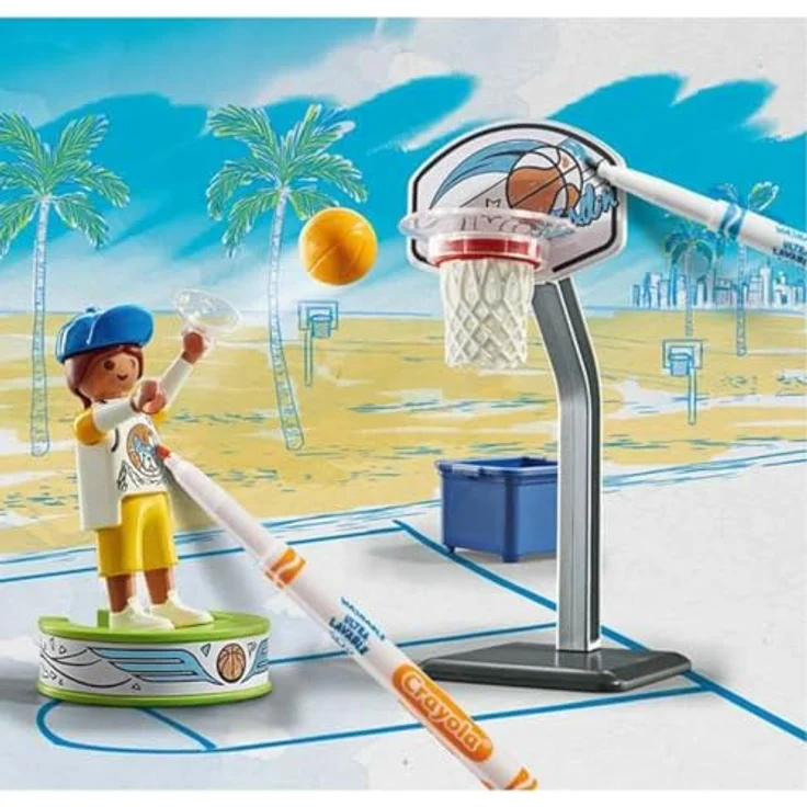 Playmobil® Konstruktions-Spielset Skater mit Basketball (71516), Color, (15 St), Made in Europe - Preisvergleich – Bild 5