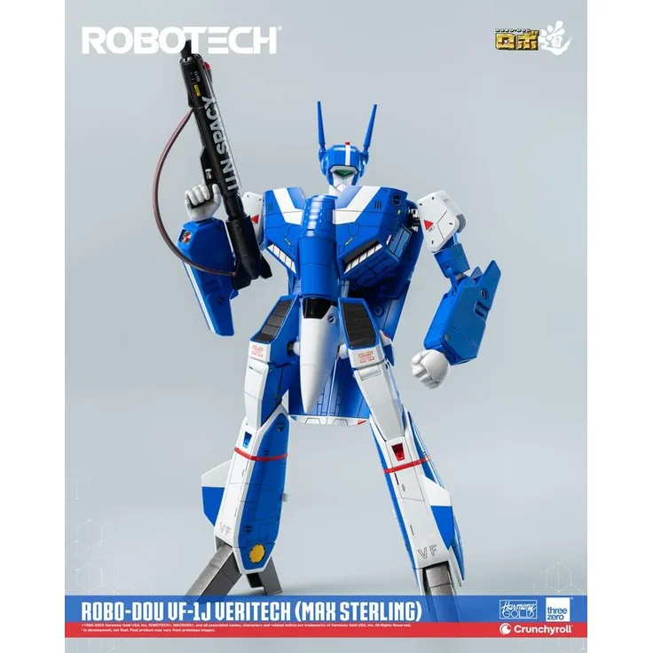 Threezero Robotech Robo Dou Vf 1j Veritech Max Sterling Actionfigur, 20 cm, mit Zubehör aus ABS, POM, PVC, Zinklegierung und Metallteilen