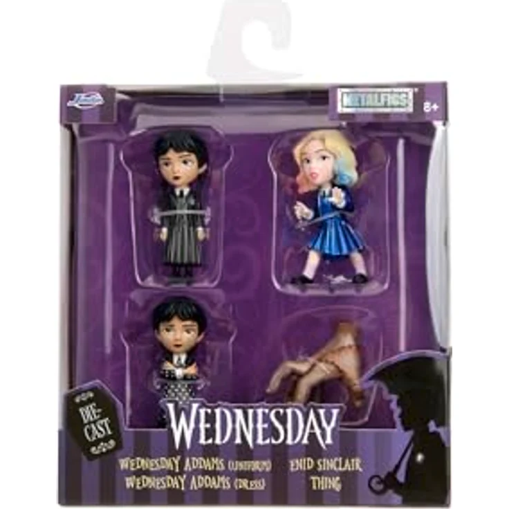 JADA MetalFigs Wednesday Sammelfiguren 4er Pack, 6,5 cm, Die-cast, für Sammler ab 8 Jahren – Bild 2