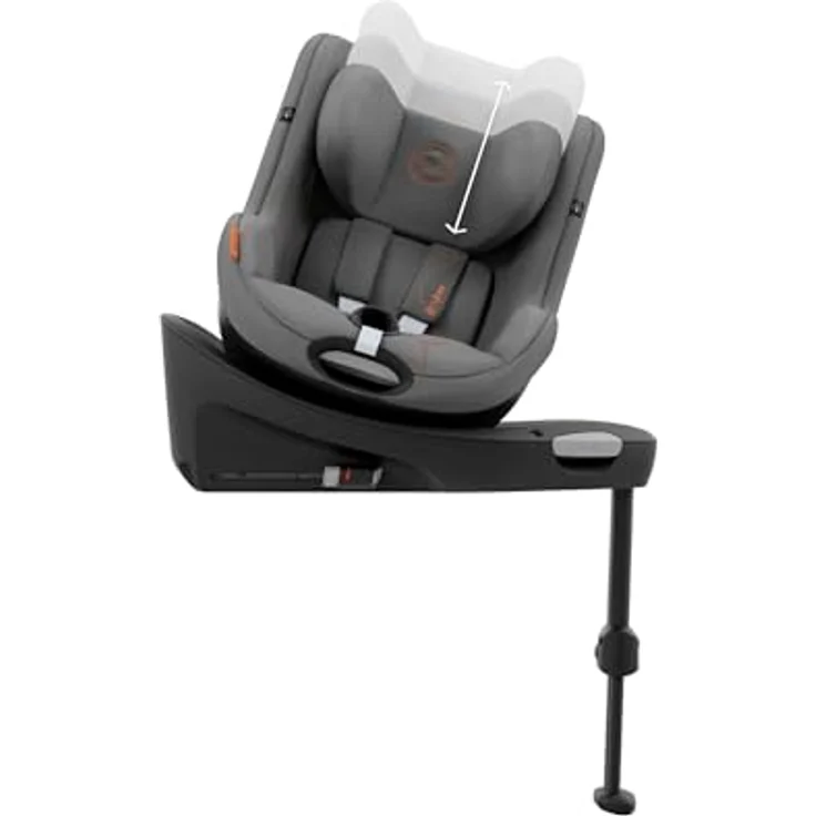Cybex Sirona G I-Size Reboard Kindersitz, für Kinder von 61 cm bis 105 cm, bis ca. 4 Jahre, Lava Grey – Bild 8