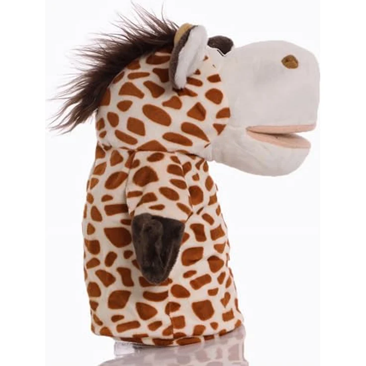 LOMTRATS Tierhandpuppen Set, Wolf, Tiger, Löwe, Affe, ca. 25 cm, mit beweglichen Mündern, für Geschichtenerzählen und Vorschulerziehung – Bild 4