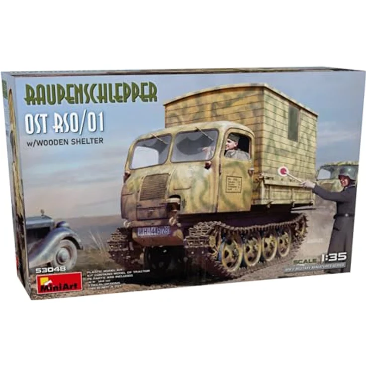 MiniArt 53048 RSO/01, Modellfahrzeug 1:35 mit Holzfahrerhaus und geätzten Messingteilen – Bild 1
