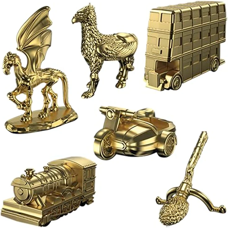 Hasbro Monopoly Harry Potter, Brettspiel mit goldenen Spielsteinen und Hogwarts-Thema – Bild 5