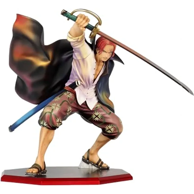 Megahouse One Piece - Red-Haired Shanks - P.O.P. PVC-Statue, 21,5 cm, Sammelfigur