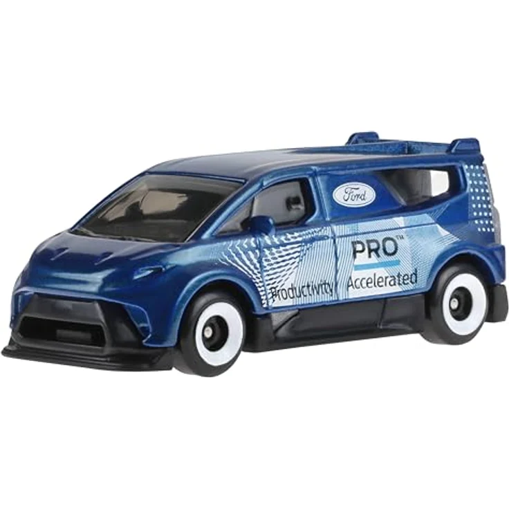 Hot Wheels Spielzeugtrucks 10er-Set, im Maßstab 1:64, Die-Cast Stunt, Utility und Racing-Fahrzeuge, moderne und retro Modelle, HYM97 – Bild 3