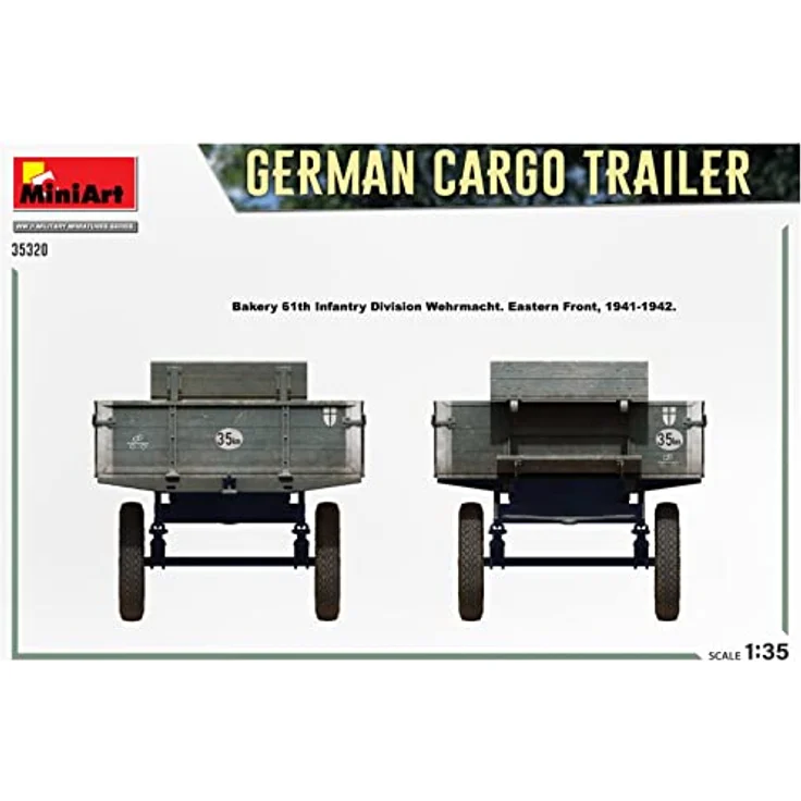 Mini Art 35320 1:35 Dt. Transport-Anhänger - originalgetreue Nachbildung, Modellbau, Plastik Bausatz, Basteln, Hobby, Kleben, Modellbausatz, Zusammenbauen, unlackiert – Bild 5