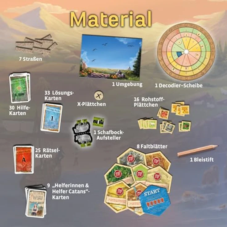 KOSMOS EXIT Abenteuer auf Catan (E), Gesellschaftsspiel für Erwachsene und Familien ab 10 Jahren – Bild 3