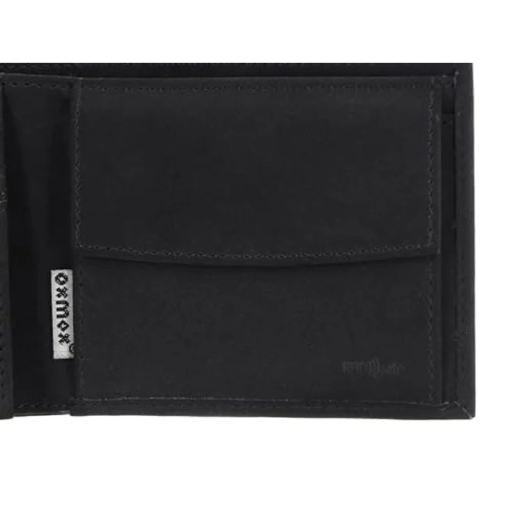 oxmox New Cryptan Geldbörse, RFID Schutz, 12 cm, windrose print cyan black, 100% Cryptan – Bild 4