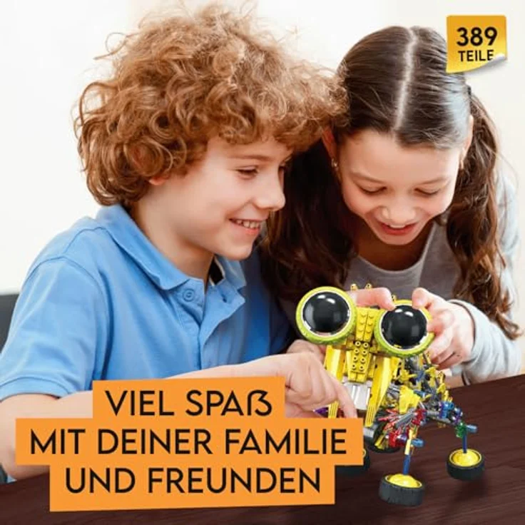 Science4you Robotics Omegabot, Roboterbaukasten mit 389 Teilen, STEM Lernspielzeug für Kinder ab 8 Jahren, motorisierter Baukasten – Bild 4
