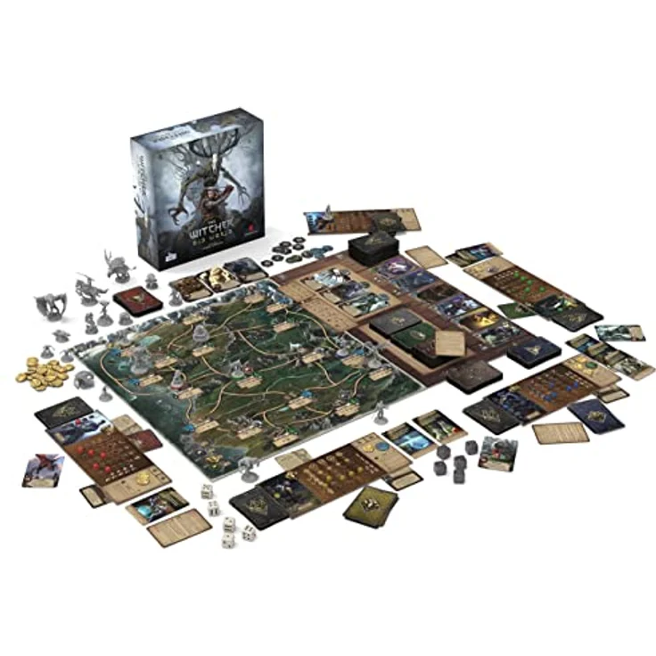 Go On Board The Witcher: Old World - Deluxe Edition - Brettspiel mit 28 Monster Miniaturen, 1-5 Spieler, ab 14 Jahren – Bild 2