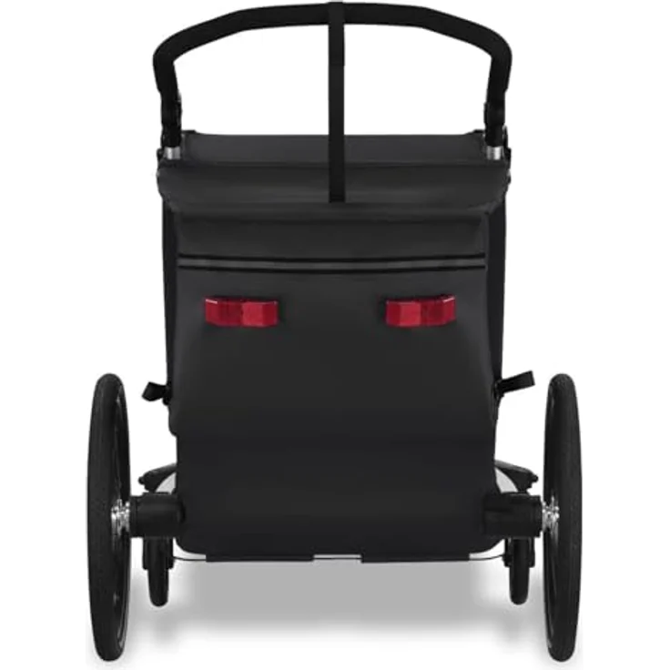 FUXTEC Fahrradkinderanhänger FX-FA1neu, Sportlicher Fahrradanhänger für bis zu 2 Kids, grün – Bild 5