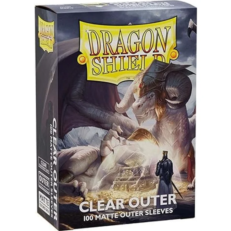 Dragon Shield Arcane Tinmen Dragon Shield: Outer Sleeves - Matte Clear, 100 Stück für Sammelkarten – Bild 2