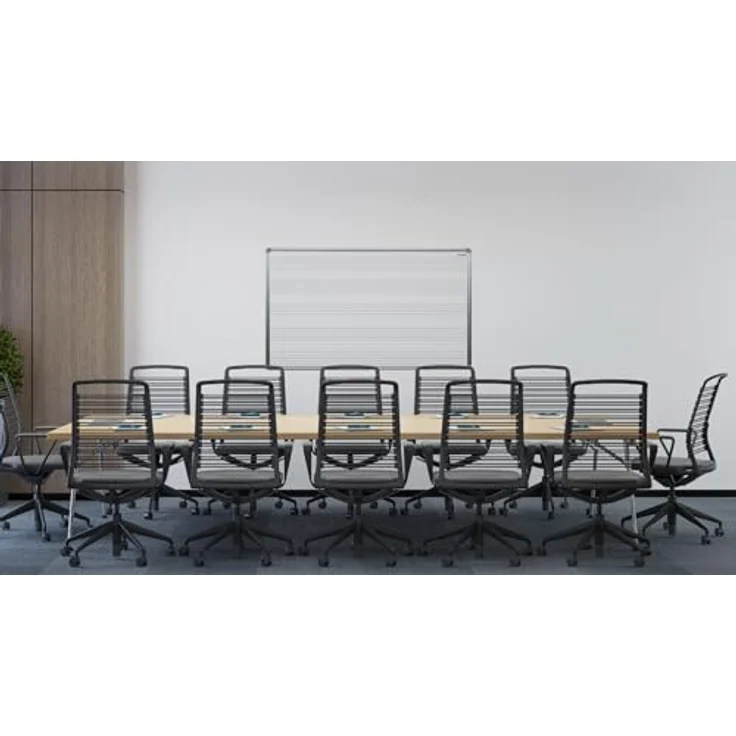 ALLboards Magnetisches Whiteboard mit Aufdruck, kariert, 120x90 cm – Bild 3