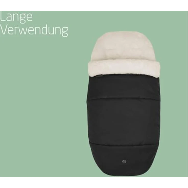 Maxi-Cosi kuschelig weicher 2-in-1 Fußsack, Winterfußsack und Sitzpolster, kompatibel mit Maxi-Cosi Kinderwagen, Black – Bild 5