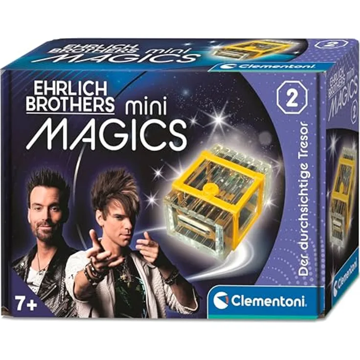 Clementoni EHRLICH BROTHERS mini MAGICS, durchsichtiger Zauberkasten für Kinder ab 3 Jahren