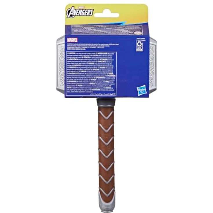 AVENGERS Marvel Thor Battle Hammer, weiches Schaumstoff-Spielzeug für Kinder ab 5 Jahren, Mjölnir-Design für sicheres Superheldenspiel – Bild 3