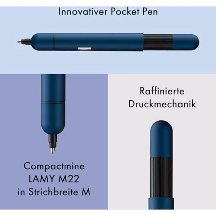 Lamy Pico 288, Kugelschreiber mit Druckmechanik, blau – Bild 6