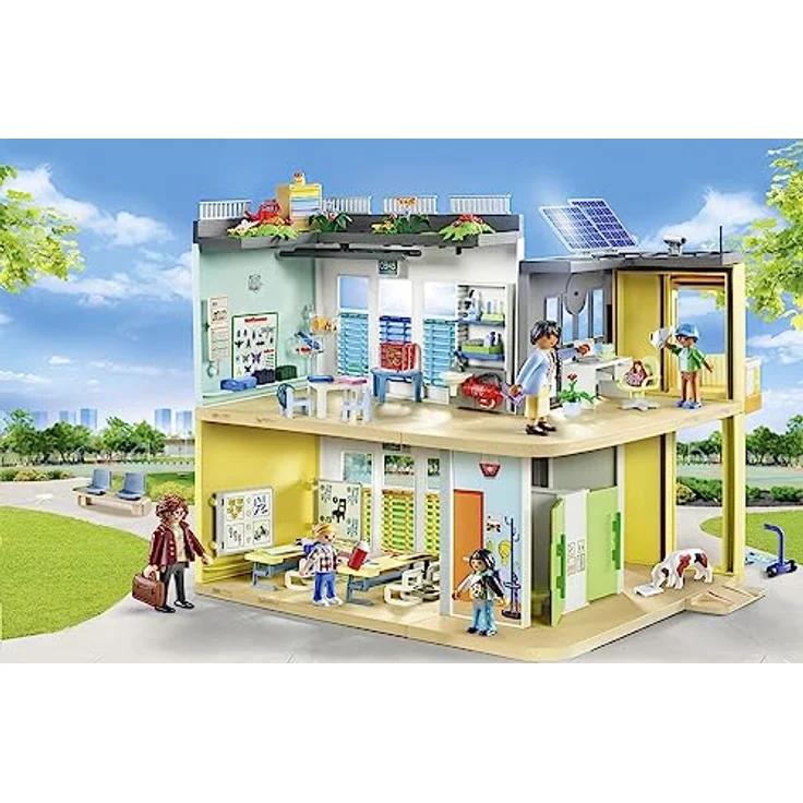 Playmobil® Konstruktions-Spielset Große Schule (71327), City Life, (282 St), Made in Germany – Bild 3