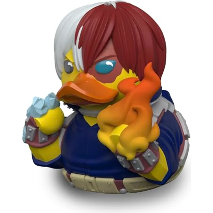 TUBBZ Erstausgabe: My Hero Academia - Shoto Todoroki, Cosplaying-Gummiente Vinylfigur, 9 cm groß, in Verpackung mit MHA-Logo – Bild 1
