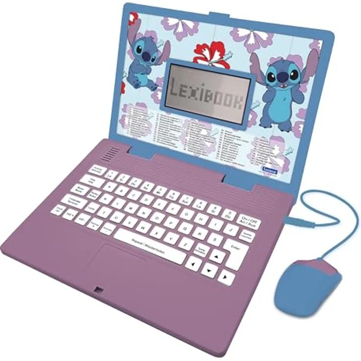 Lexibook Disney Stitch - Lernlaptop mit 124 interaktiven Aktivitäten, 5,1 x 9,7 cm Bildschirmgröße – Bild 1