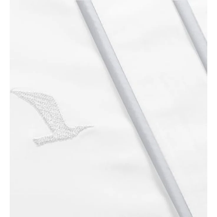 Möve Noblesse Bettwäsche-Set 200x200 cm + 2 * 80x80 cm, 100% Baumwolle, hautsympathisch, White/Moonlight – Bild 4