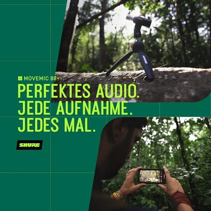 Shure MoveMic 88+ Drahtloses Mikrofonset, professioneller Audio-Recorder für Film-/Feld-Aufnahmen, Stereo-Mikro mit 4 Richtcharakteristiken, kompatibel mit iOS/Android über Motiv App – Bild 5