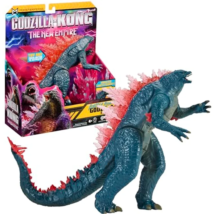 MonsterVerse - Godzilla x Kong, bewegliche Figur 18 cm mit Geräuschen und Kieferbewegung, zufälliges Modell für Kinder ab 4 Jahren, MN305
