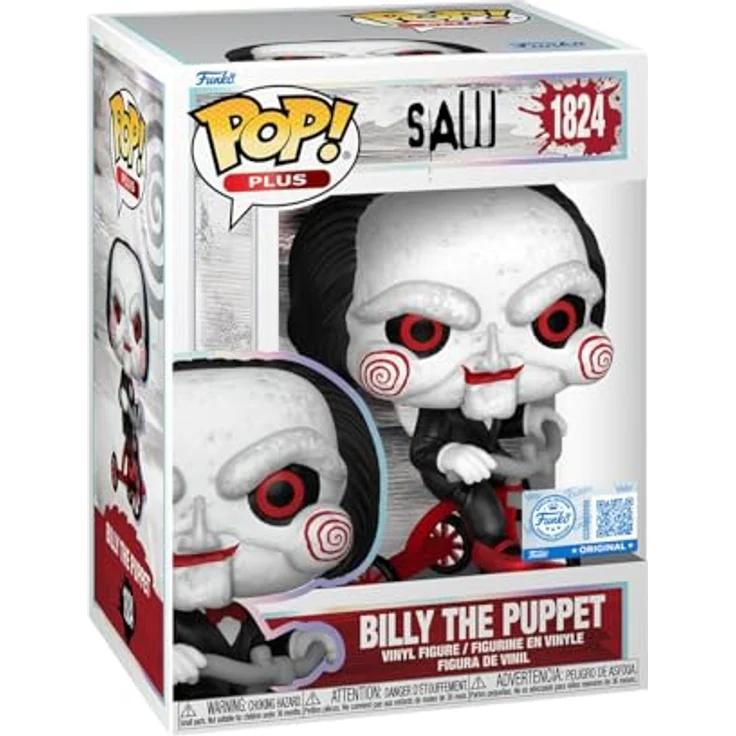 Funko Pop! Plus Saw Billy The Puppet, 9,5 cm Vinyl-Figur aus hochwertigem Vinyl, Sammlerstück für Horror-Fans – Bild 1