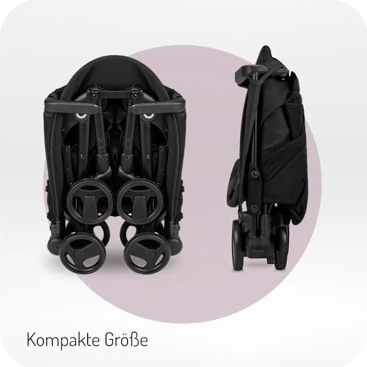 MoMi GRACE leichter Kinderwagen ab 6 Monaten kompakt Buggy mit Rucksack zum  Tragen Handgepck faltbarer Reisebuggy 5-Punkt-Gurt, blau: Tests, Infos &  Preisvergleich