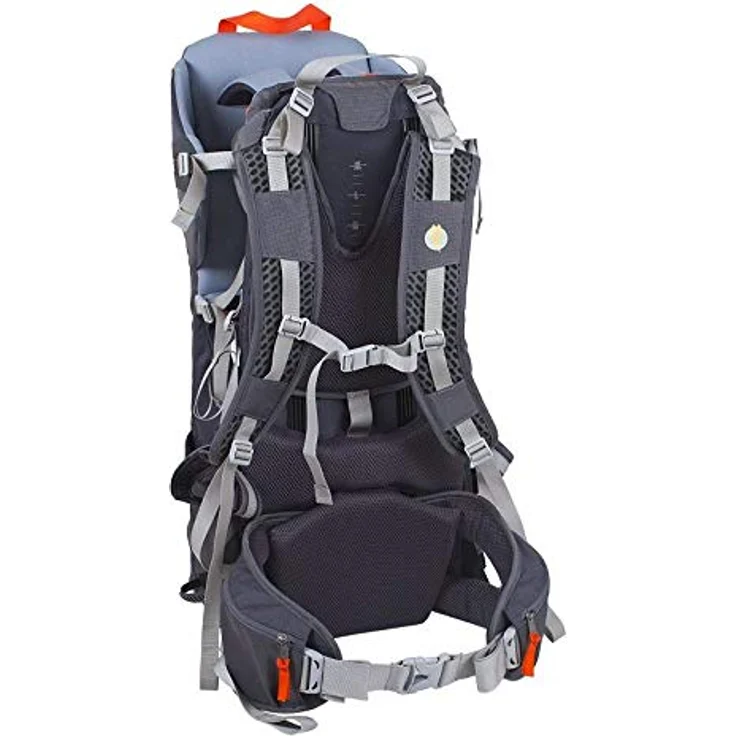 Little Life Cross S4, Babytrage in modernem Grau mit Airflow-Schultergurten, Sonnenschutz und anatomisch geformtem Kindersitz – Bild 2