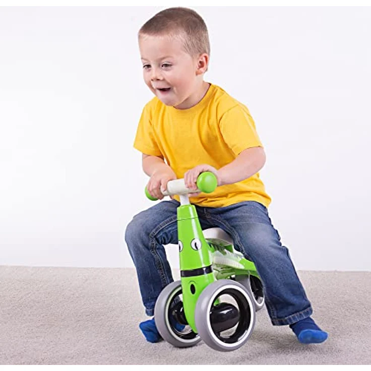 Bigjigs Diditrike Laufrad Krokodil, Spielzeugauto mit leichtgängigen Rädern und stabilem Design für kleine Kinder – Bild 5