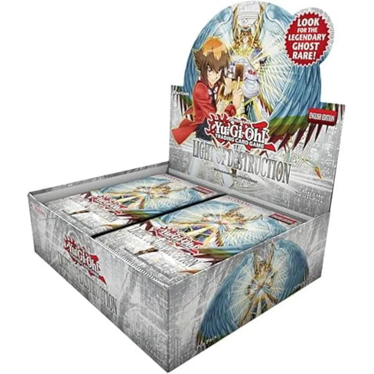 Konami Yu-Gi-Oh! Light of Destruction Booster Display Reprint Englisch, Trading Card Game mit 100 Karten, inkl. Ghost Rare "Honest\ – Bild 2