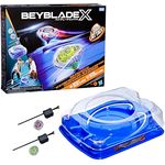 Hasbro Beyblade X Drop Attack Battle Set, Beystadium-Arena mit 2 Kreisel und X-Celerator Schiene für spannende Battles