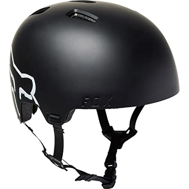Fox Jungen JUNIOR Youth Flight Helmet, Ce Black, 001-black, Einheitsgröße - Fox Junior Youth Flight Helm mit hoher Schutzwirkung in Schwarz – Bild 1