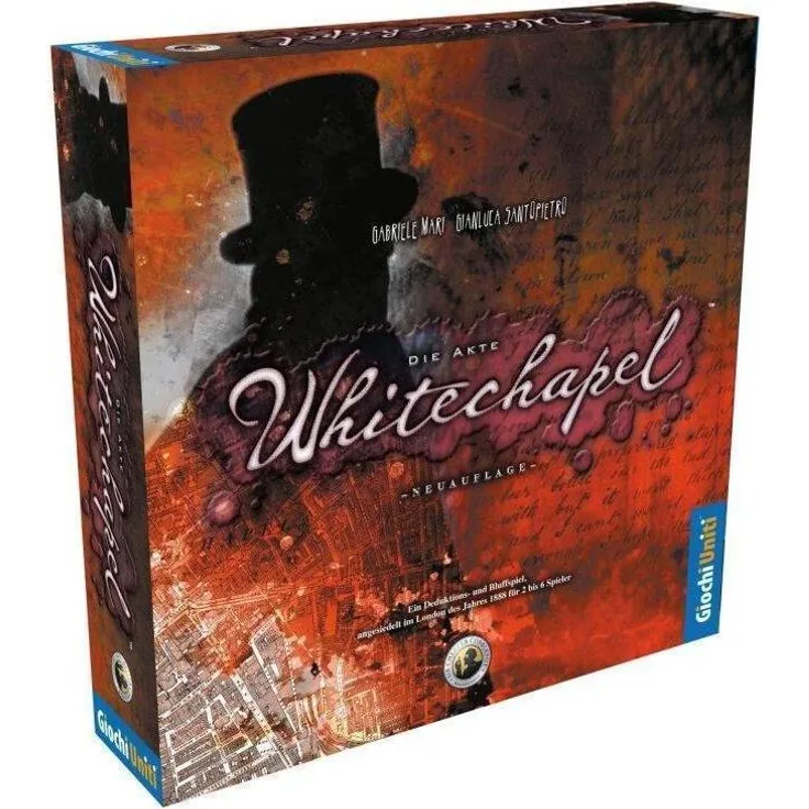 Heidelberger Die Akte Whitechapel, Brettspiel für 2-6 Spieler, deutsche Neuauflage mit Ermittler- und Jack the Ripper Rollen, ab 13 Jahre