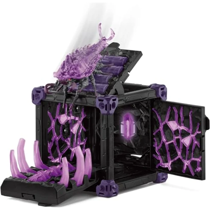 Schleich BattleCave Schattenassel, Eldrador Creatures Spielset mit Greifarm, ca. 15 cm – Bild 5