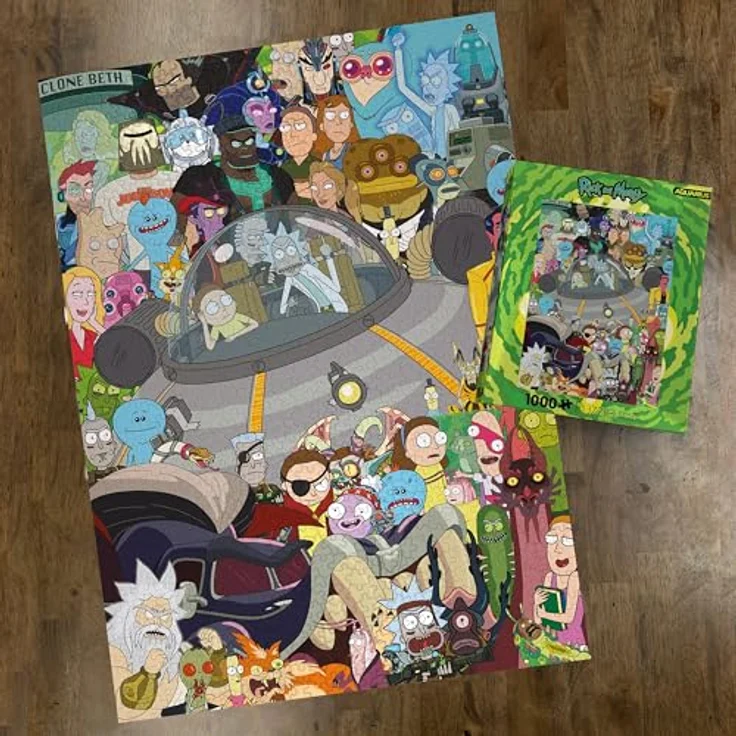Aquarius Rick And Morty Puzzle, 1000 Teile, offiziell lizenziert, 71 x 50 cm, mehrfarbig – Bild 3