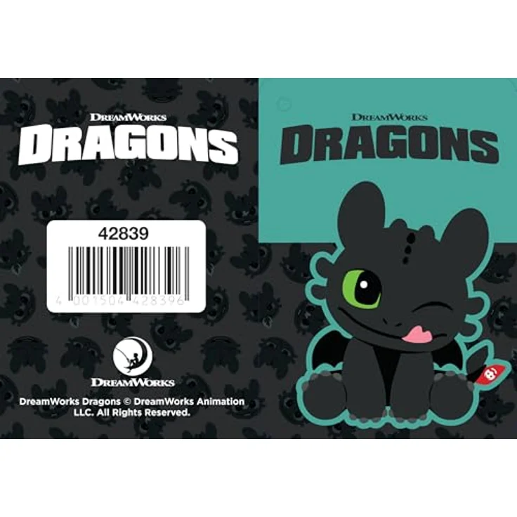 Schmidt Spiele Dragons Ohnezahn, 18 cm Plüschfigur, hochwertiger Plüsch, handwaschbar, Original Dreamworks Charakter, ab 0 Jahren – Bild 2