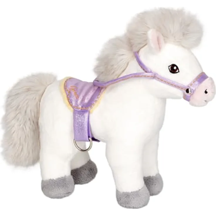 Die Spiegelburg Coppenrath 22268 - Pferdefreunde - Plüsch-Pferd Grace, ca. 30cm, abnehmbarer Sattel, 100% Polyesterfüllung